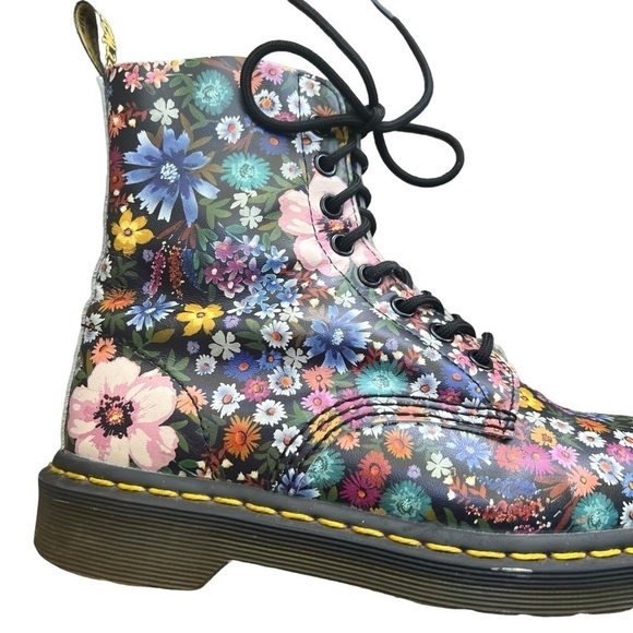 Dr Martens 1460 Pascal Floral Lace Up Boots in Wanderlust Size US 6 - Picture 10 of 16